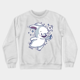 Cute bunny rabbit with spark of idea Crewneck Sweatshirt